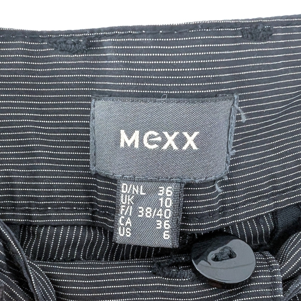 2/15$ Mexx Women's Black Pants With Fine Strips - Size 6 / 36 - Picture 4 of 7